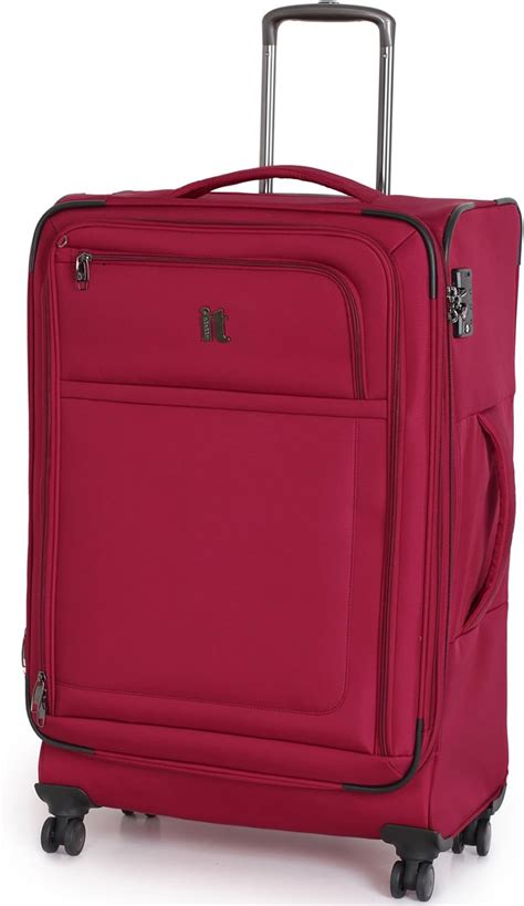 It Luggage Red Luxlite Large 2872cm 4 Wheel Suitcase Uk