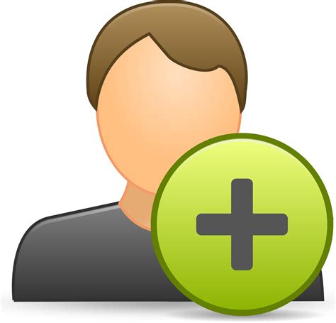 Clipart - add contact icon