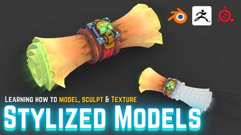 Making Simple Stylized 3d Models With Blender Zbrush And Substance