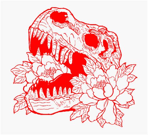 Aesthetic Red Skull Skeleton Flower Flowers Rose Roses Roses