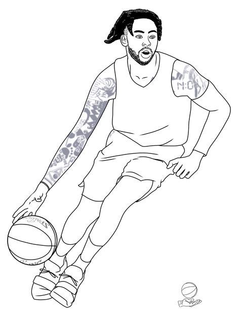 Ja Morant Coloring Pages Coloring Home
