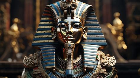 premium ai image pharaoh of ancient egypt a mighty ruler