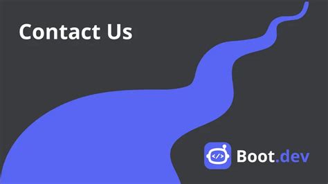 Contact Us Bootdev