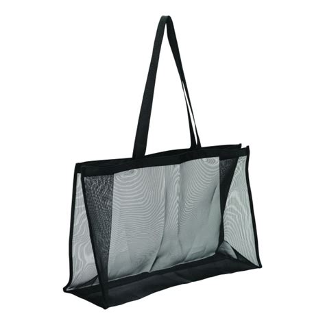 Mesh Shopping Bag Black Morplan Ltd