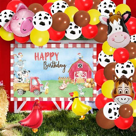 Buy Kreatwow 75 Pack Farm Animal Party Balloons Garland Arch Kit