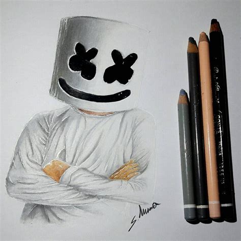 How To Draw Marshmello Drawings Marshmello Drawing Marshmello Images And Photos Finder