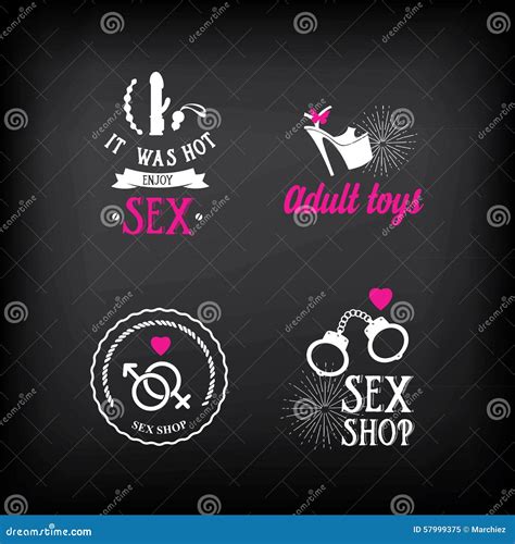 Sex Shop Logo And Badge Design Vector With Graphic Stock Vector Free Nude Porn Photos