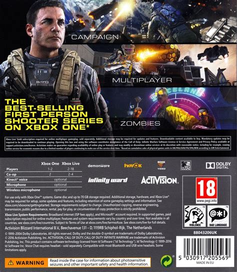 Call Of Duty Infinite Warfare 2016 Box Cover Art Mobygames