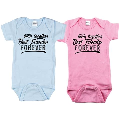 Nursery Decals And More Twin Boy And Girl Bodysuits Includes 2