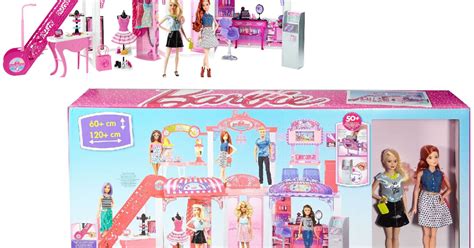 Barbie Malibu Ave Story Mall Playset With Dolls And Pieces