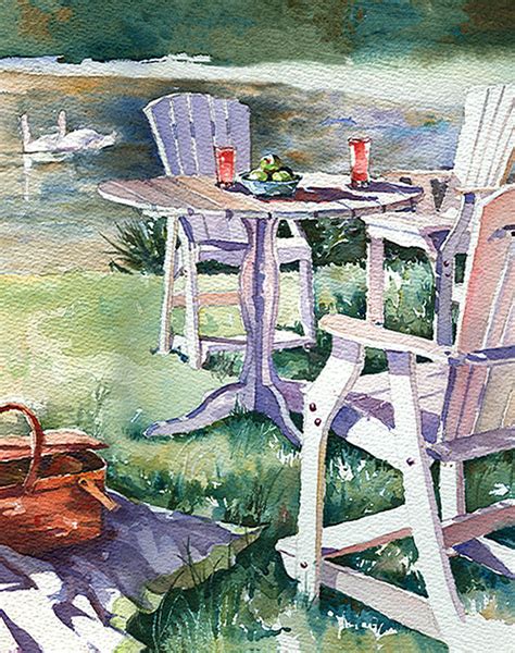 Summer Picnic Painting By Beth Kantor Fine Art America