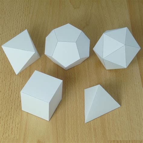 Printable Platonic Solids
