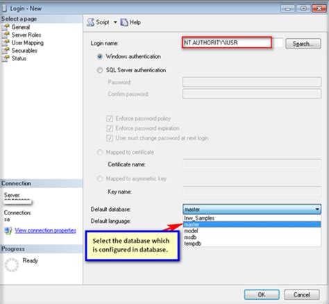 Sql Server Configuration For Iis With Anonymous Authentication And Sql