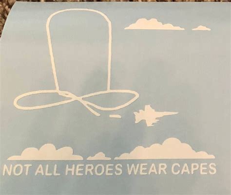 Not All Heroes Wear Capes Vinyl Decal Etsy