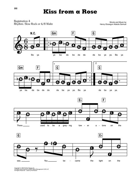 Kiss From A Rose Sheet Music Seal E Z Play Today