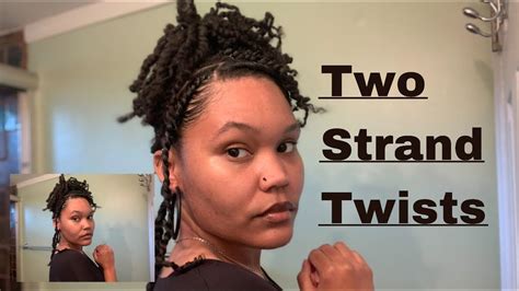 Small Two Strand Twists Blown Out Natural Hair Protective Style