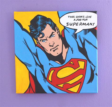 Superman Pop Art Painting Pop Art Painting Pop Art