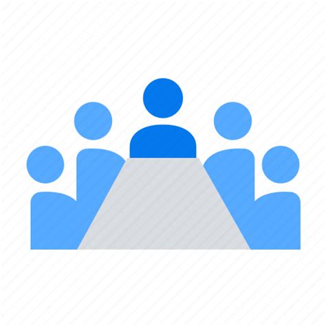 Conference Discussion Scrum Meeting Team Work Icon