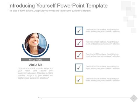 Introducing Yourself Powerpoint Template Powerpoint Slide Templates