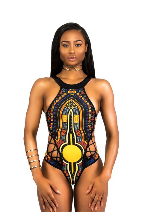 New Design African Style Swimwear Exotic African Print Swimwear Bikinis Woman Swimwear Bandage