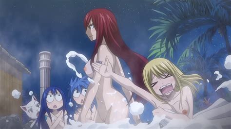 Rule 34 4girls Blonde Hair Blue Hair Carla Fairy Tail Erza Scarlet Fairy Tail Levy Mcgarden