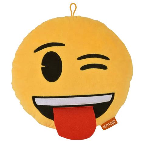 Coussin Emoji Langue Rouge 30 Cm Licence Officielle