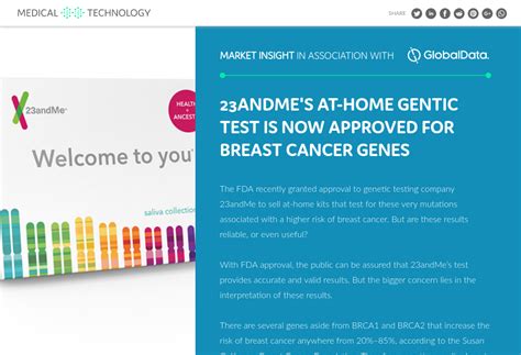 23andmes At Home Genetic Test Is Now Approved For Breast Cancer
