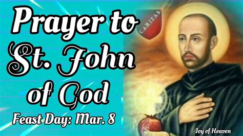 Powerful Prayer To St John Of God For Those Who Suffered From Heart