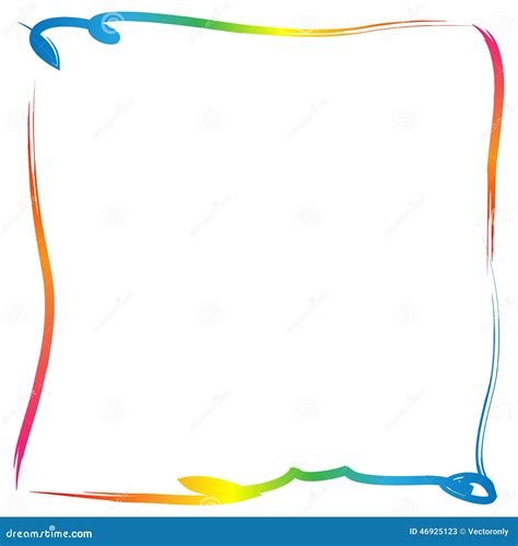 Paint Border Frame Stock Vector Illustration Of Liquid 46925123