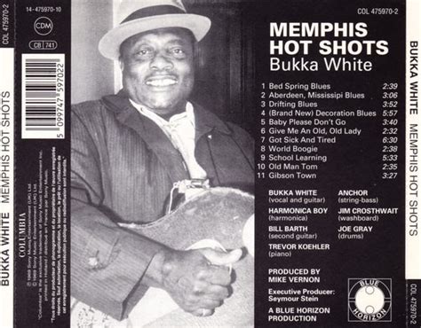 bukka white ‎ memphis hot shots cd
