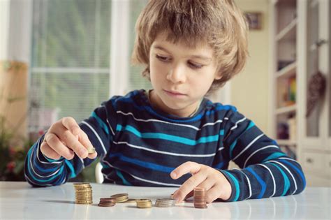 Boy Counting Money My Childs Speech