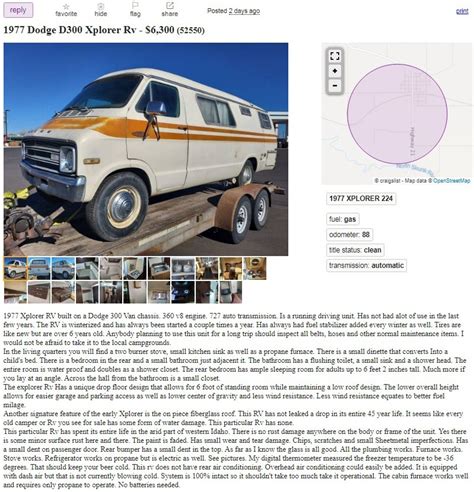020722 1977 Dodge B300 Xplorer Ad Barn Finds