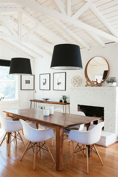 The modern feel is accented with the use of contrast in the color scheme, furnishings and accessories. How To Create An Affordable Modern Rustic Dining Room ...