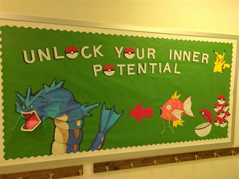 Pokemon Bulletin Board Classroom Transformation Classroom Themes