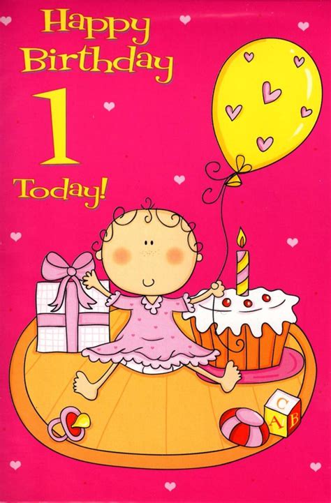 1 Today Special Age Baby 1st Birthday Card Cards Love Kates