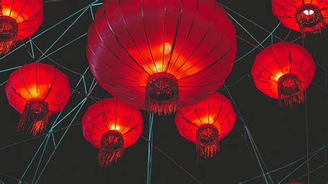 Concept Art Artwork Lanterns Sunset Hd Wallpaper