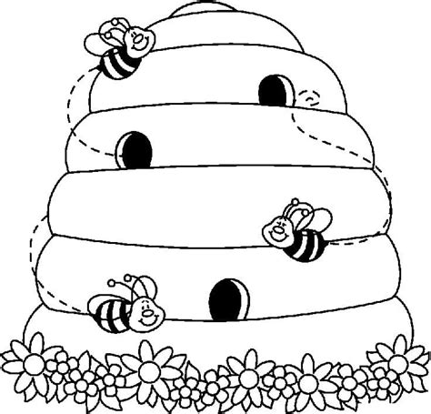 tô màu con ong 1 trang tô màu cho bé