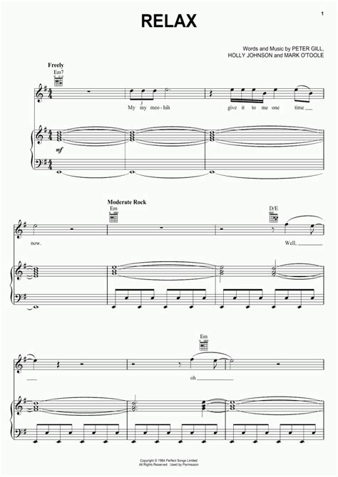 Relax Piano Sheet Music Onlinepianist
