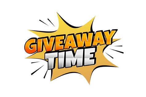 Giveaway Time Text Style Effect Giveaway Sticker Design 16187712