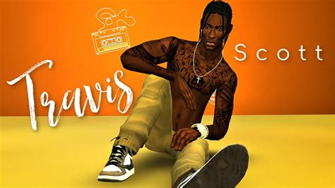 Travis Scott🎮 The Sims 4 Celebrity Create A Sim Cas Youtube