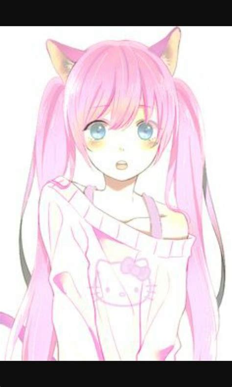 Anime Girl Pink Neko 1080x1920