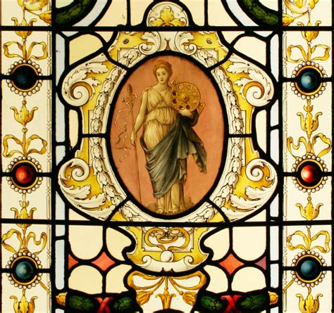 Ref Vic537 Victorian Stained Glass Window Fortuna And The Wheel Of