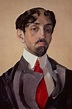 Retrato de Mikhail Kuzmin (1875-1936), 1909
