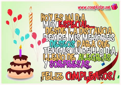 Disfruta de tu cumpleaños y te deseo que seas siempre feliz. Frases de amor: Postal en HD de Feliz cumpleaños con frase ...