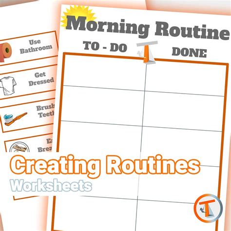 Creating Routines Worksheets — Tiltons Therapy For Tots