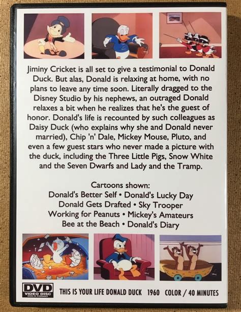 This In Your Life Donald Duck Dvd Us Tv Version Walt Disney Mickey