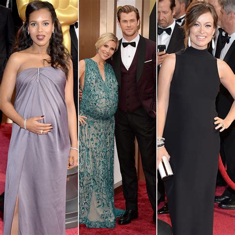 Pregnant Celebrities 2014 Oscars Popsugar Moms