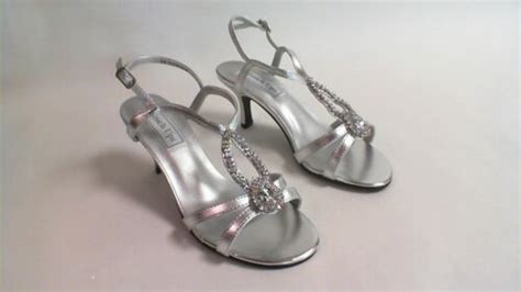 Touch Ups Weddingevening Shoes Silver Sandal Mindy Us 65w Uk 4