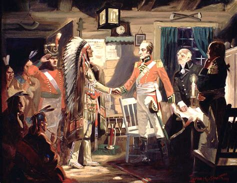 Meeting Of General Isaac Brock And Tecumseh