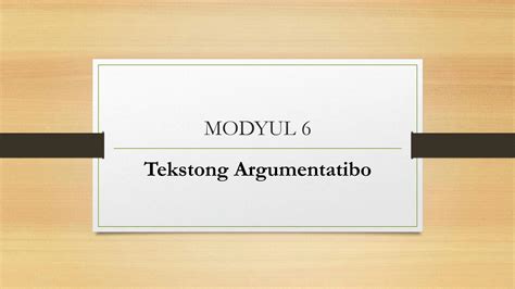 Solution Tekstong Argumentatibo Studypool